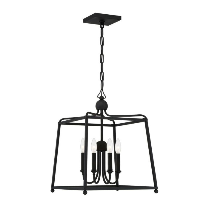Sylvan 4-Light Chandelier in Forge Black