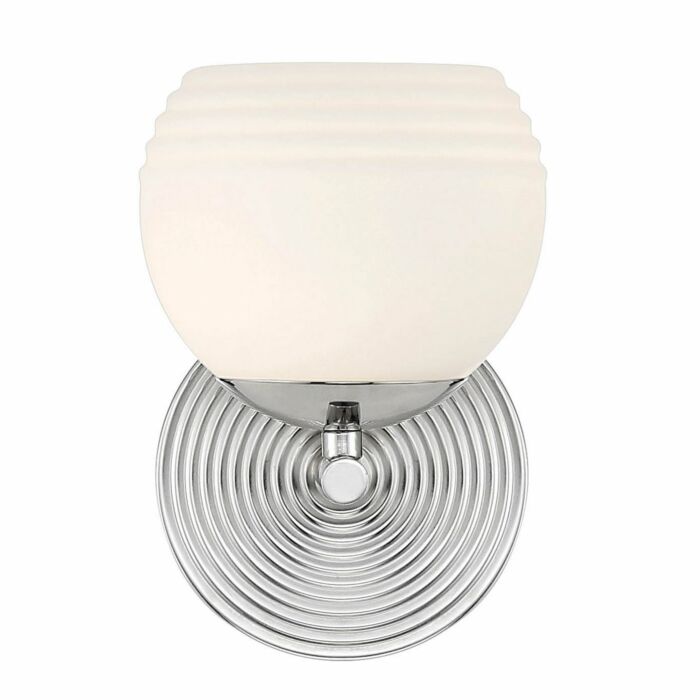 Moon Breeze 1-Light Wall Sconce in Polished Nickel