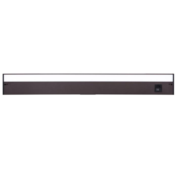 3CCT Under Cabinet Light Bars 1-Light LED Undercabinet Light Bar in Bronze