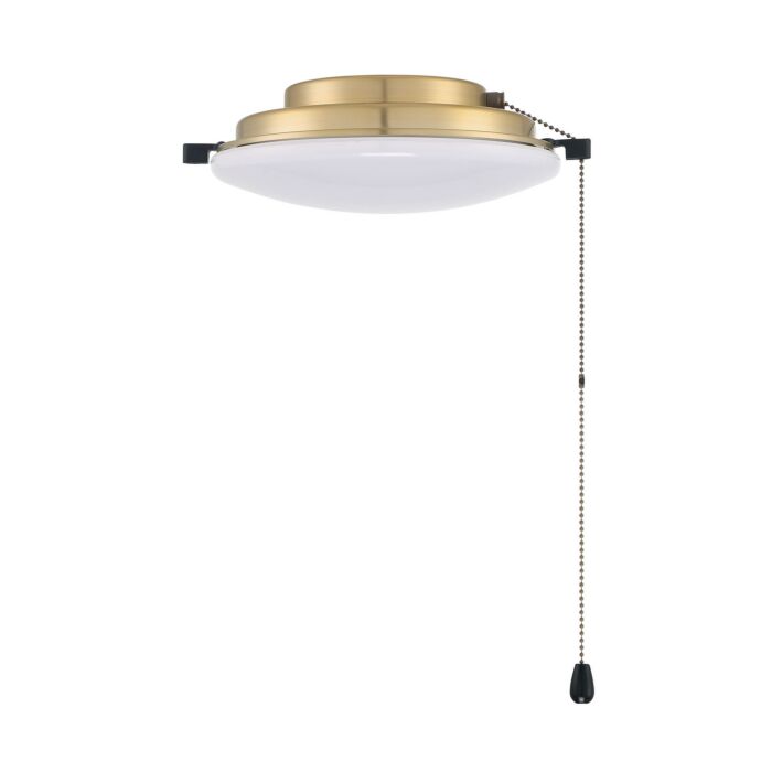 Light Kit-Disk 1-Light LED Fan Light Kit in Satin Brass