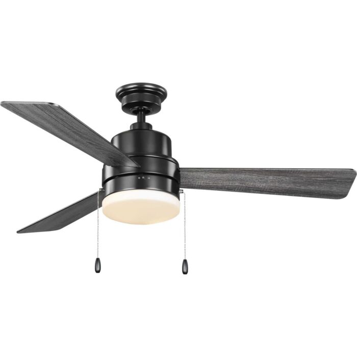 Trevina V 2-Light 52" Hanging Ceiling Fan in Matte Black