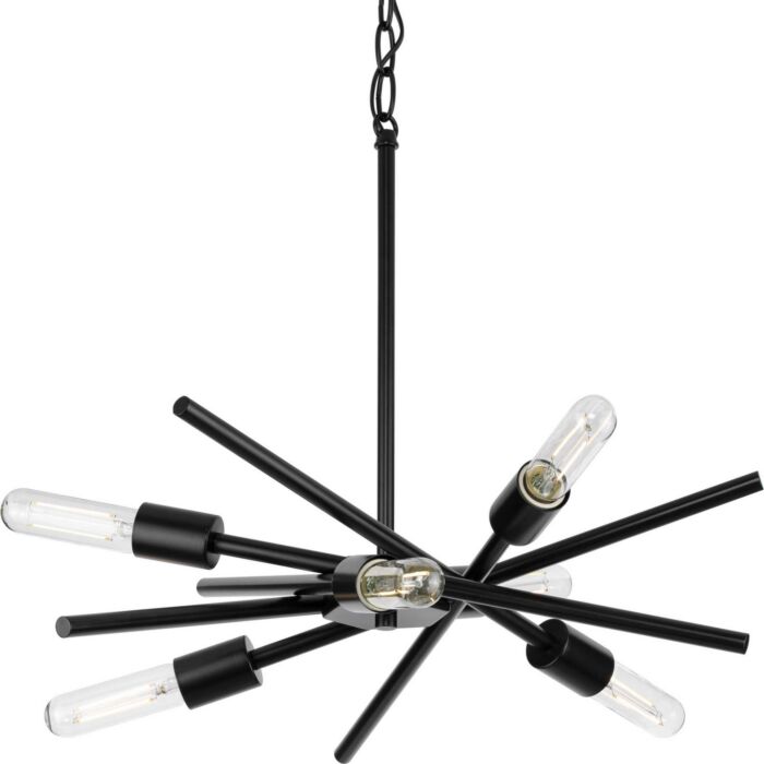Astra 6-Light Chandelier in Matte Black