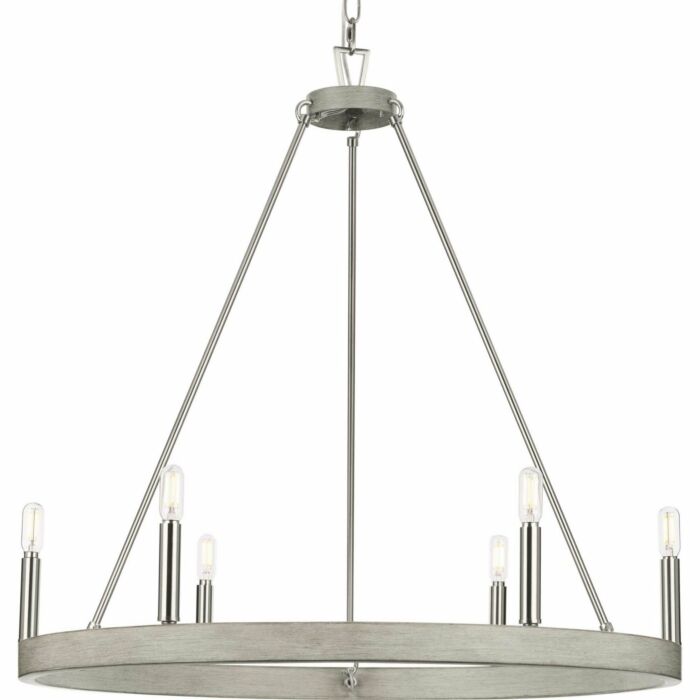 Galloway 6-Light Chandelier in Brushed Nickel