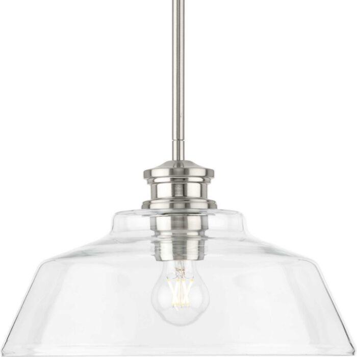 Singleton 1-Light Pendant in Brushed Nickel