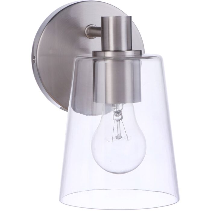 Craftmade Emilio Wall Sconce in Brushed Polished Nickel