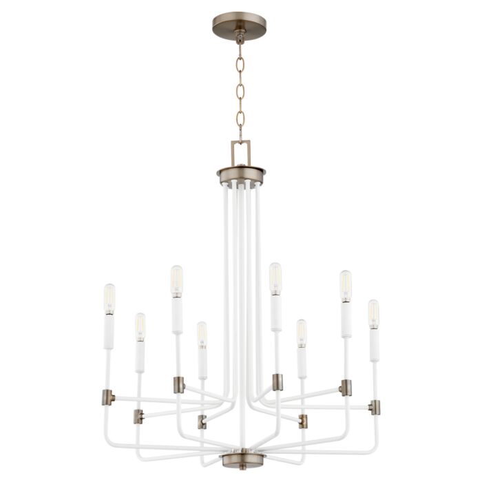 Eight Light Chandelier by Quorum