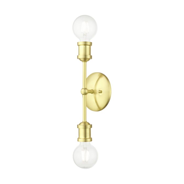 Lansdale 2-Light Bathroom Vanity Sconce in Satin Brass