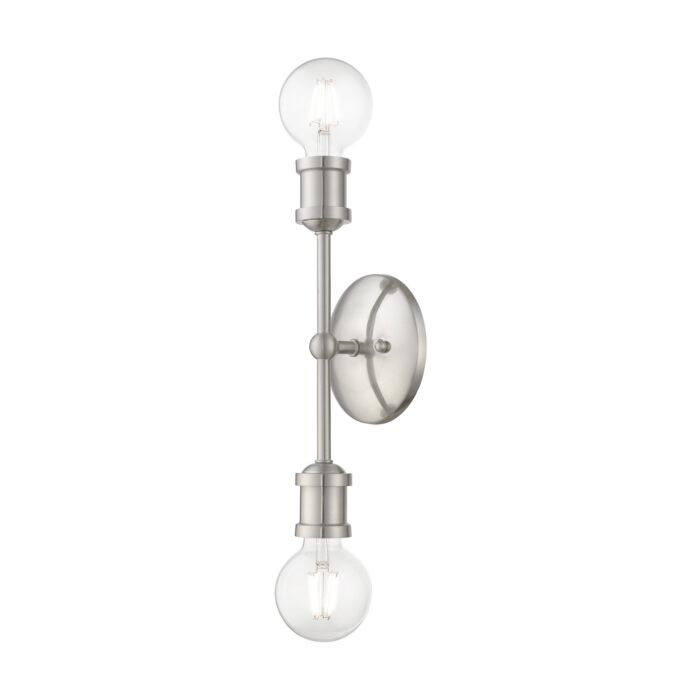 Lansdale 2-Light Bathroom Vanity Sconce in Brushed Nickel
