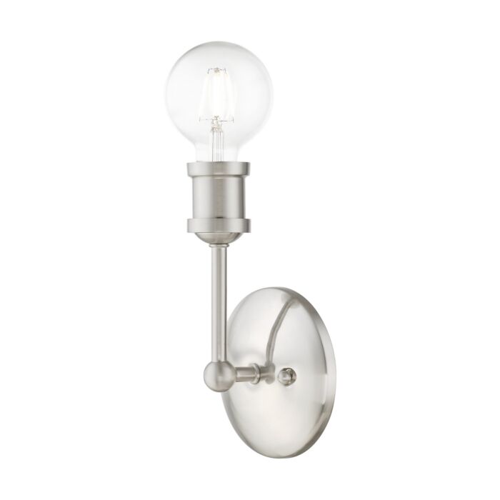 Lansdale 1-Light Bathroom Vanity Sconce in Brushed Nickel