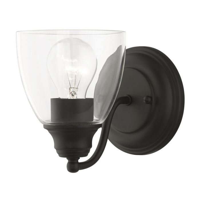 Montgomery 1-Light Bathroom Vanity Sconce in Black