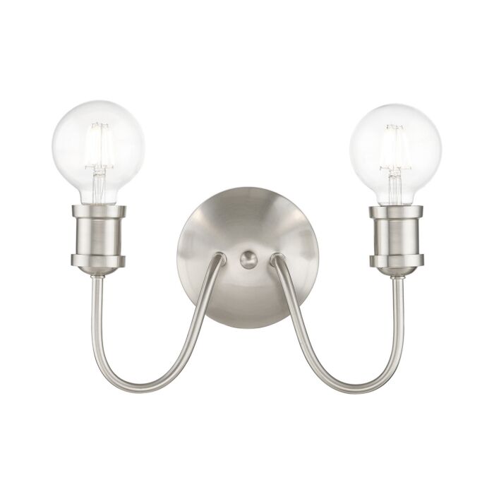 Lansdale 2-Light Bathroom Vanity Sconce in Brushed Nickel