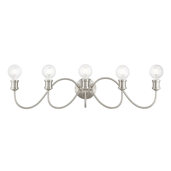 Lansdale 5-Light Bathroom Vanity Sconce in Brushed Nickel