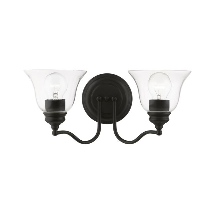 Moreland 2-Light Bathroom Vanity Sconce in Black