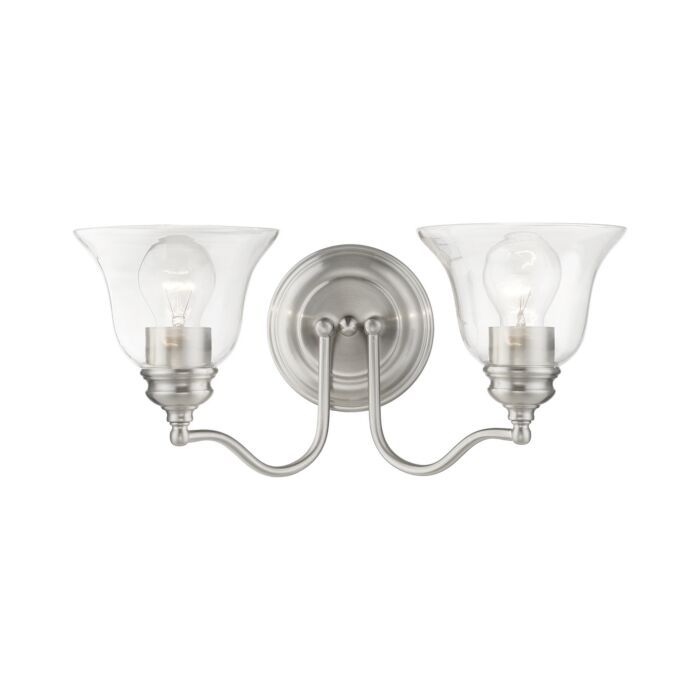 Moreland 2-Light Bathroom Vanity Sconce in Brushed Nickel