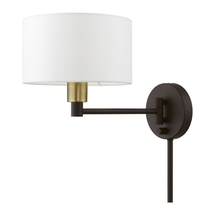 One Light Swing Arm Wall Lamp