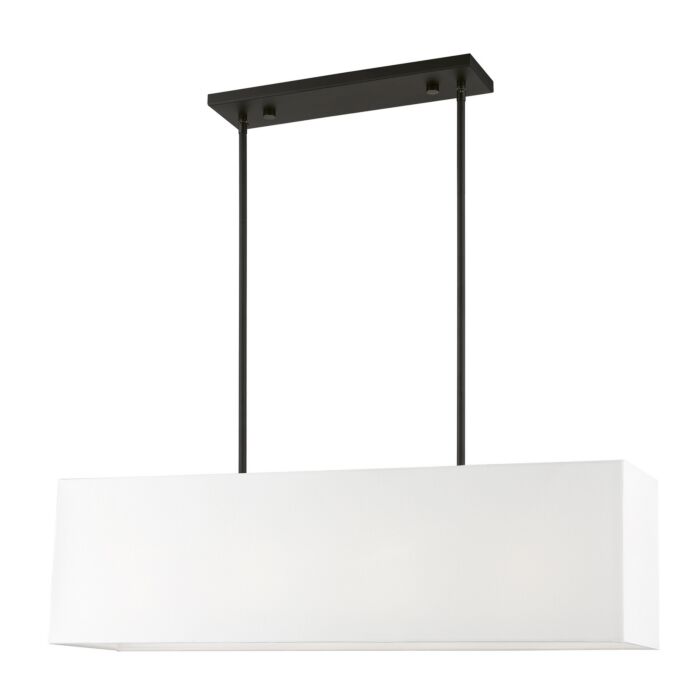 Summit 4-Light Linear Chandelier in Black