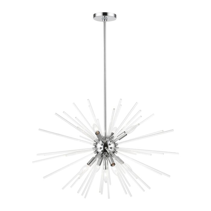 Utopia 9-Light Chandelier in Polished Chrome