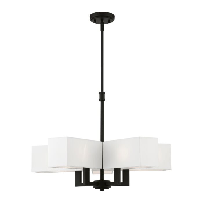 Rubix 5-Light Chandelier in Black
