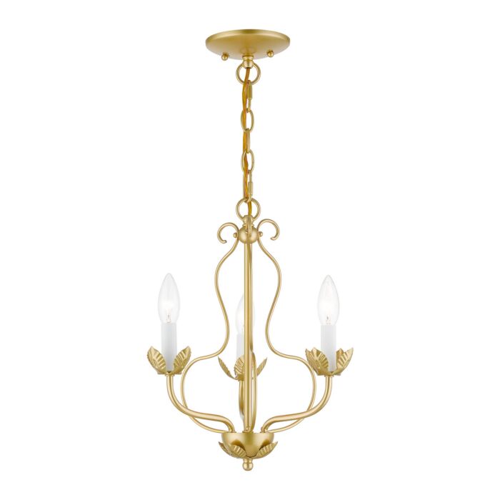 Katarina 3-Light Chandelier in Soft Gold
