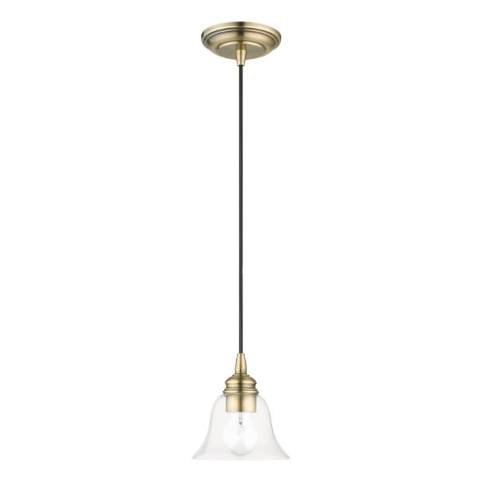 Moreland 1-Light Pendant in Antique Brass