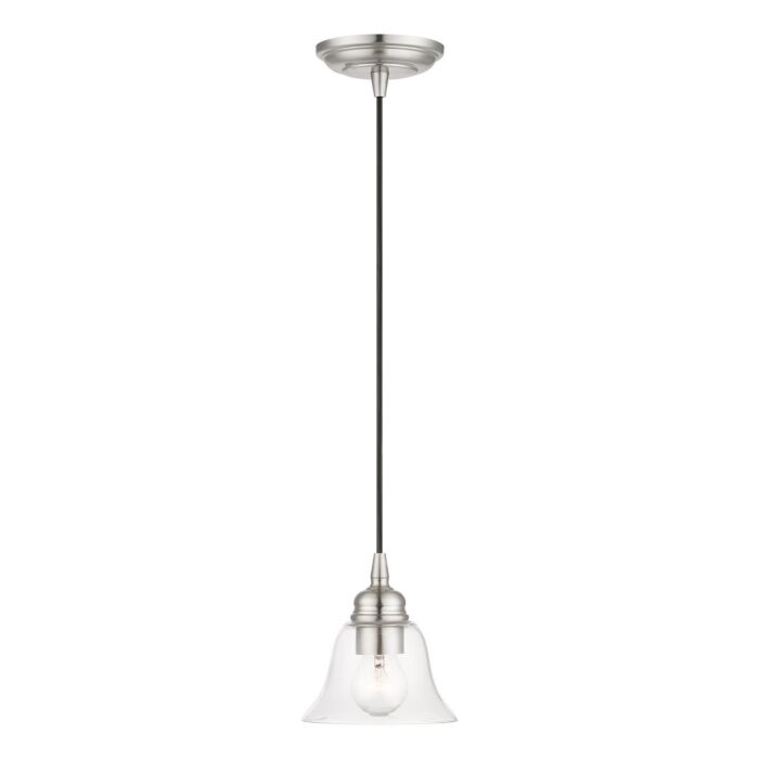Moreland 1-Light Pendant in Brushed Nickel