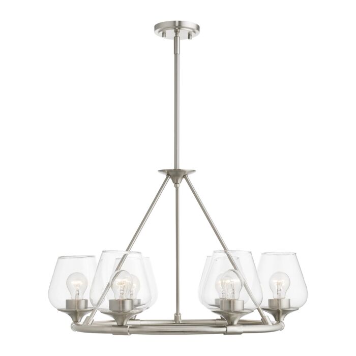 Willow 6-Light Chandelier in Brushed Nickel