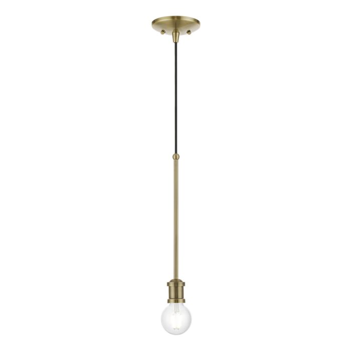 Lansdale 1-Light Pendant in Antique Brass