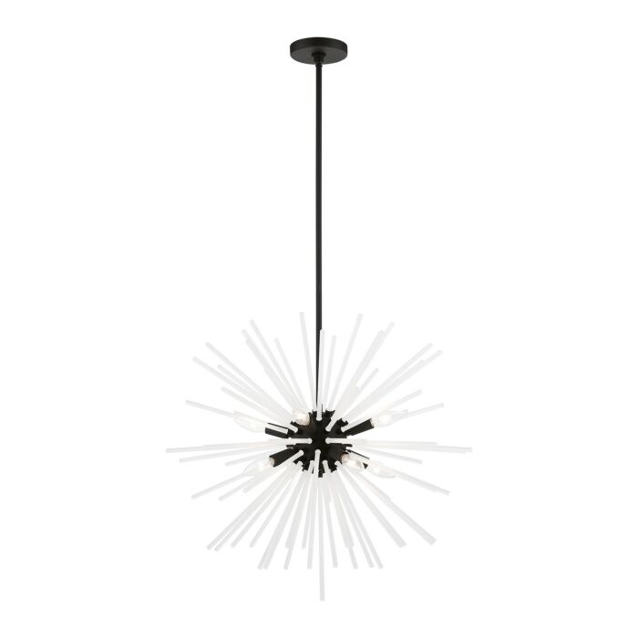Uptown 8-Light Chandelier in Black