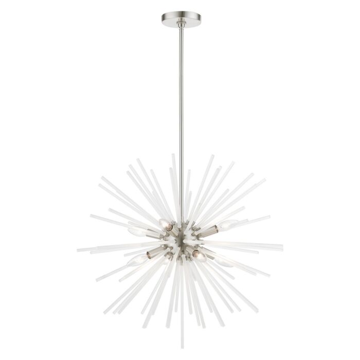 Uptown 8-Light Chandelier in Brushed Nickel