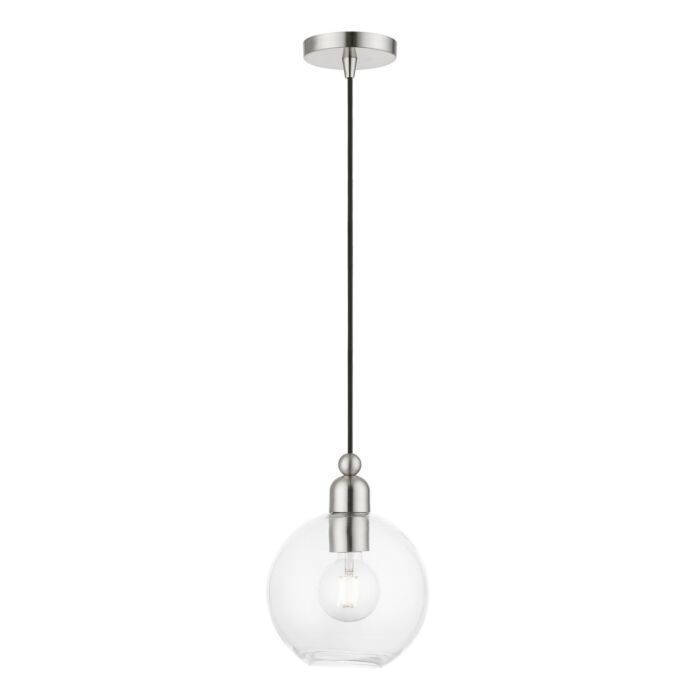 Downtown 1-Light Pendant in Brushed Nickel