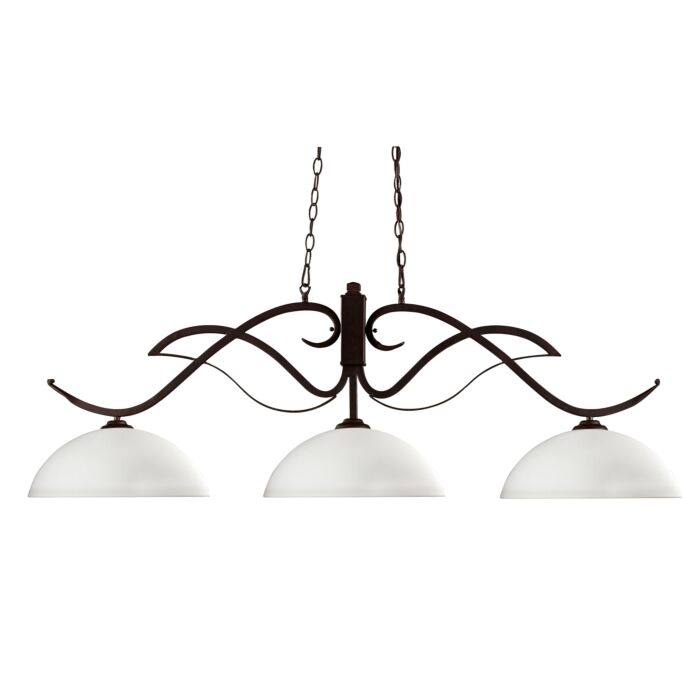 Z Lite Phoenix 3 Light Linear Pendant Light In Bronze