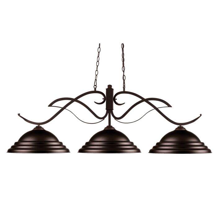 Z Lite Phoenix 3 Light Linear Pendant Light In Bronze
