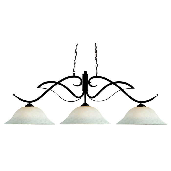 Z Lite Phoenix 3 Light Linear Pendant Light In Bronze