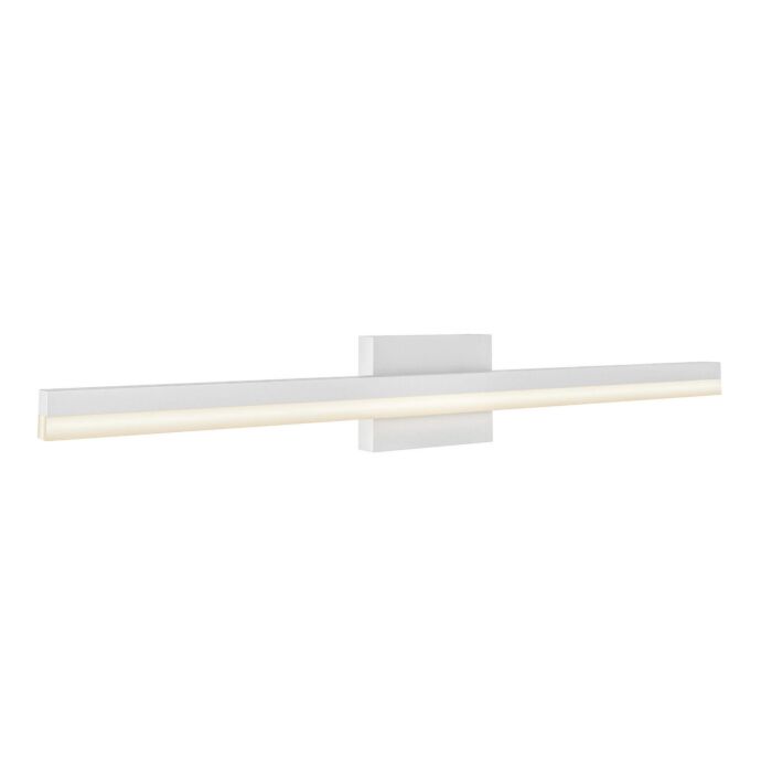 1-Light LED Bathroom Vanity Light in Satin Nickel