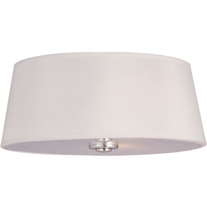 Maxim Lighting Rondo 3 Light Flush Mount in Polished Nickel