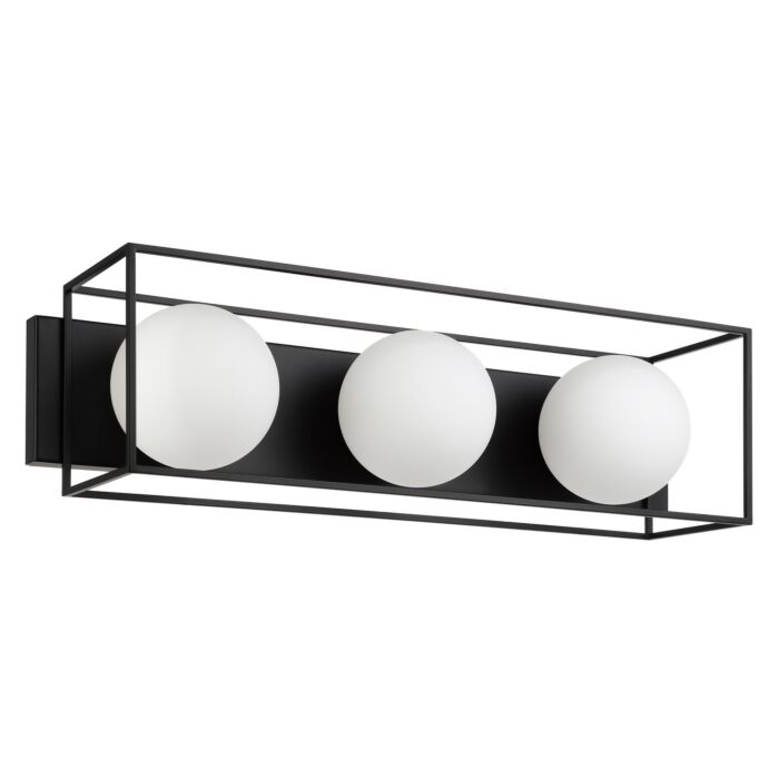 Grayson 1-Light LED Bathroom Vanity Light in Matte Black