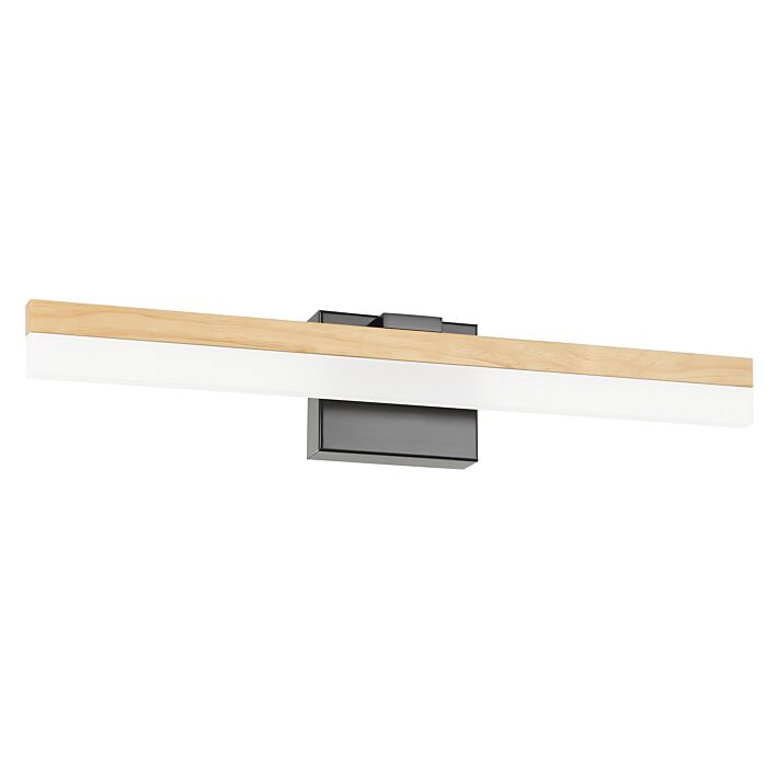 Palmital 1-Light LED Bathroom Vanity Light with Vanity in Natural Wood