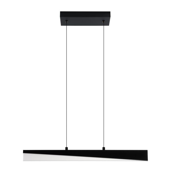 Isidro 1-Light LED Pendant in Structured Black