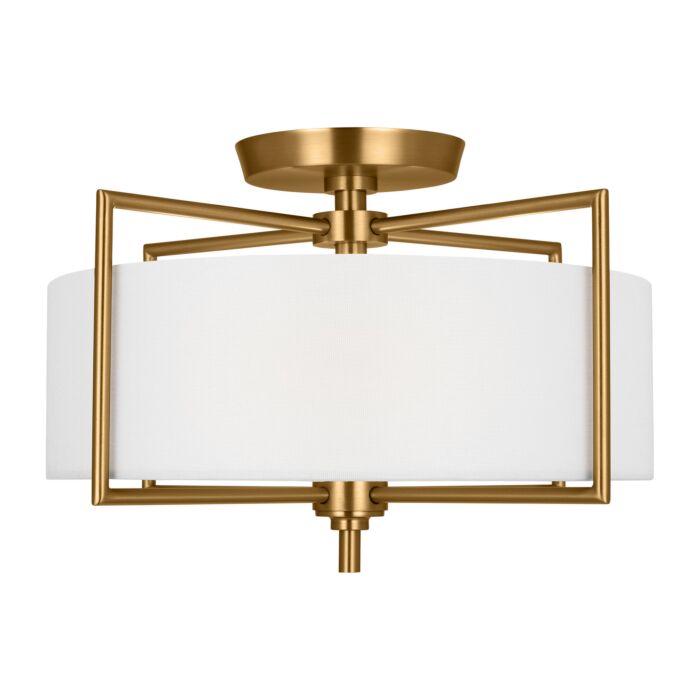Two Light Semi-Flush Mount by Visual Comfort Studio