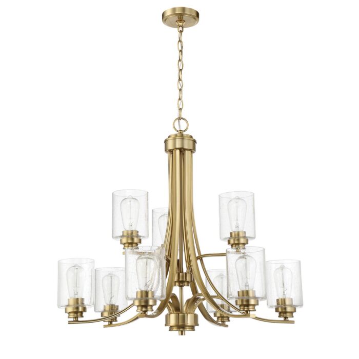 Bolden 9-Light Chandelier in Satin Brass