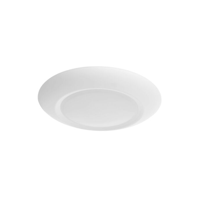 LED Flush Mount 1-Light LED Flush Mount in White