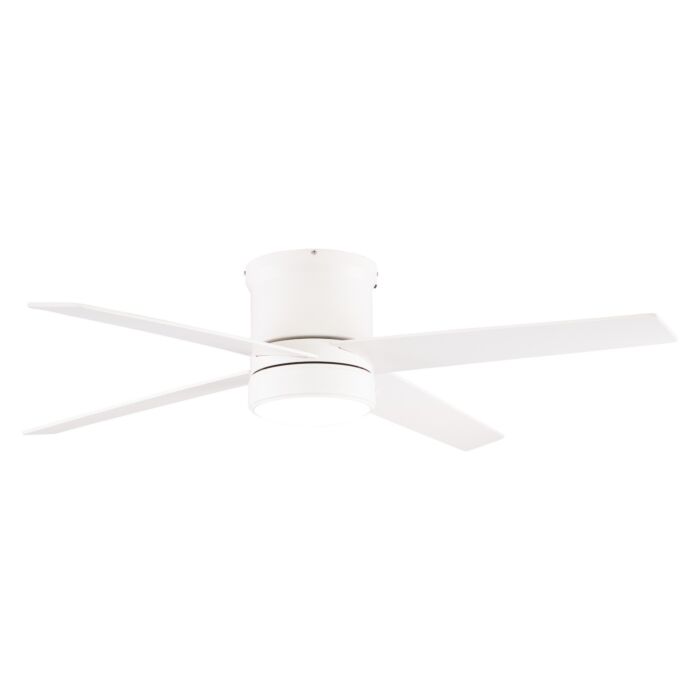 Erie 1-Light 52" Hugger Ceiling Fan in Matte White