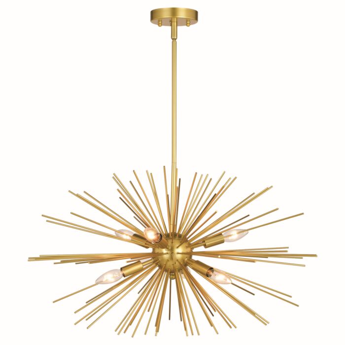 Nikko 6-Light Pendant in Gold