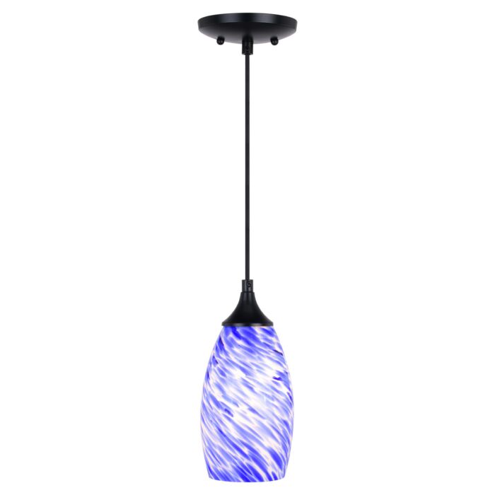 Milano 1-Light Mini Pendant in Matte Black