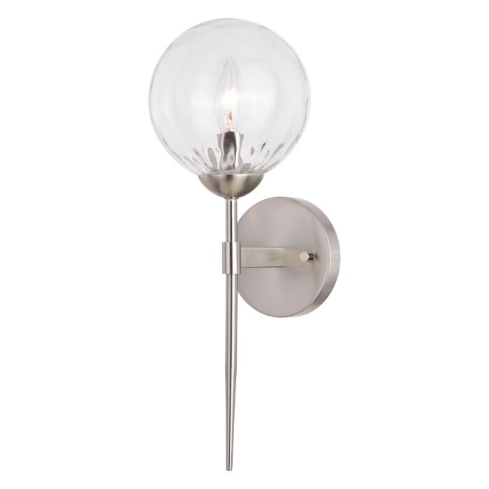 Olson 1-Light Wall Sconce in Satin Nickel