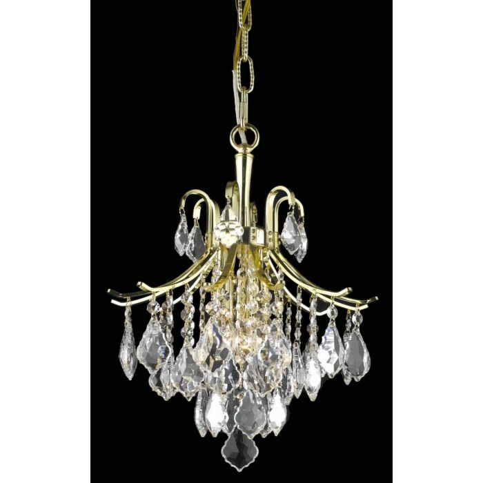 Amelia 3-Light Pendant in Gold
