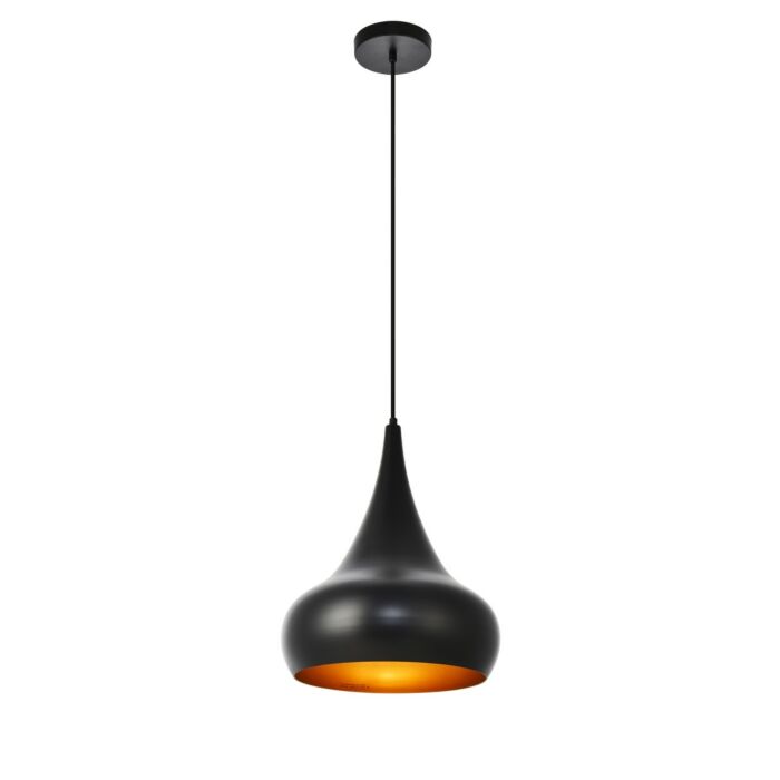 Circa 1-Light Pendant in Black