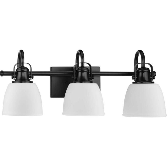 Preston 3-Light Vanity in Matte Black