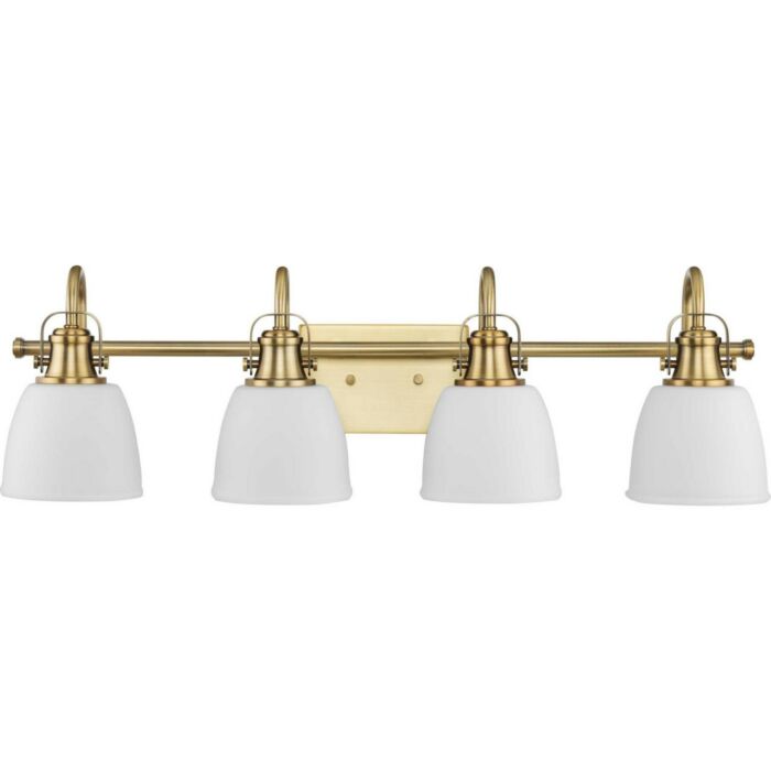 Preston 4-Light Vanity in Vintage Brass