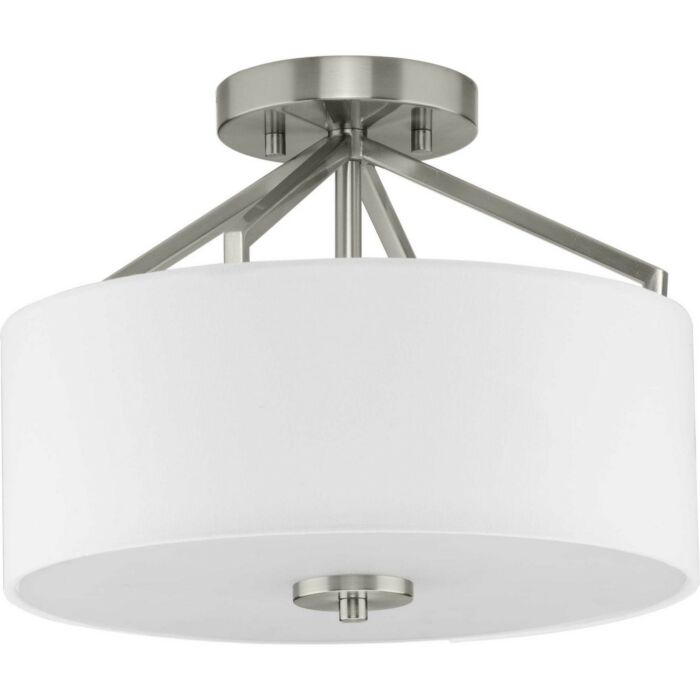 Goodwin 2-Light Semi-Flush Mount in Brushed Nickel